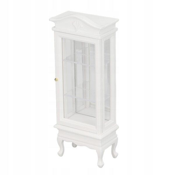 Miniatura mobiletto bianco 1:12 per casa delle bambole con tetto ad arco