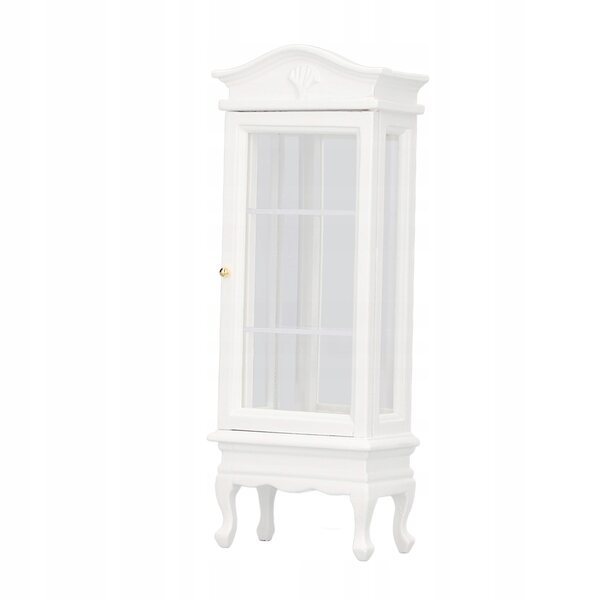 Miniatura mobiletto bianco 1:12 per casa delle bambole con tetto ad arco