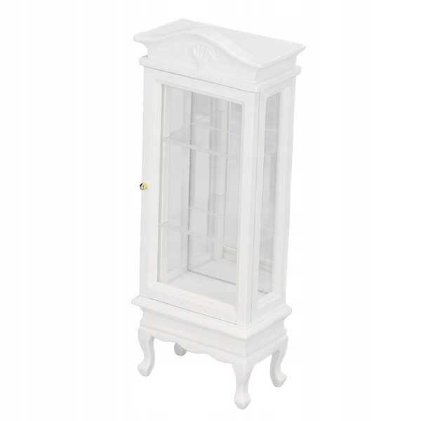 Miniatura mobiletto bianco 1:12 per casa delle bambole con tetto ad arco