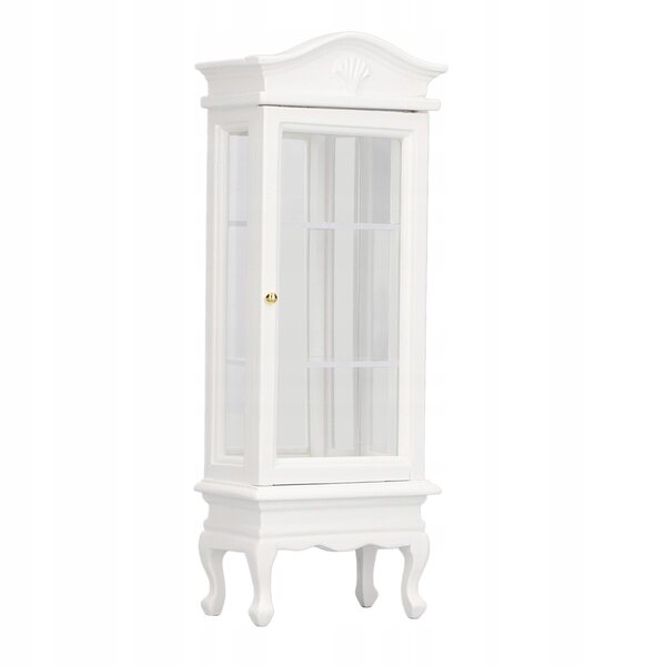 Miniatura mobiletto bianco 1:12 per casa delle bambole con tetto ad arco
