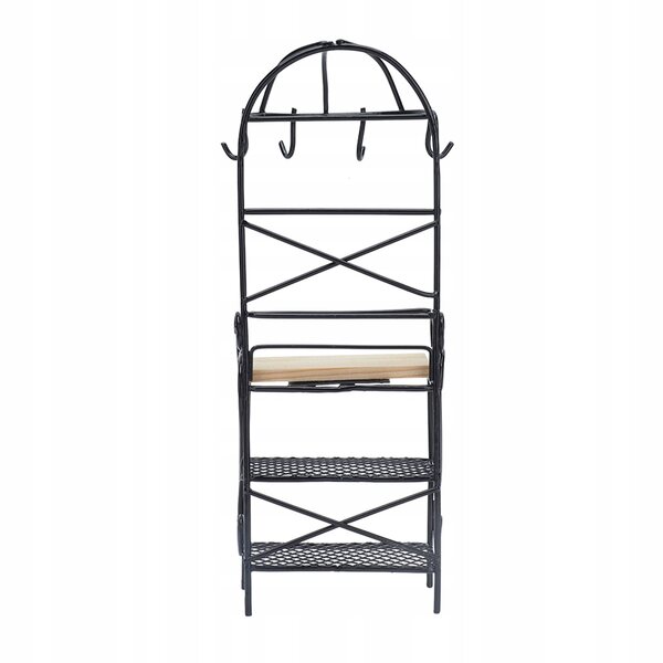 Miniatura Scaffale 1:12 per Casa delle Bambole in Metallo e Legno 18x6,5x4,5 cm
