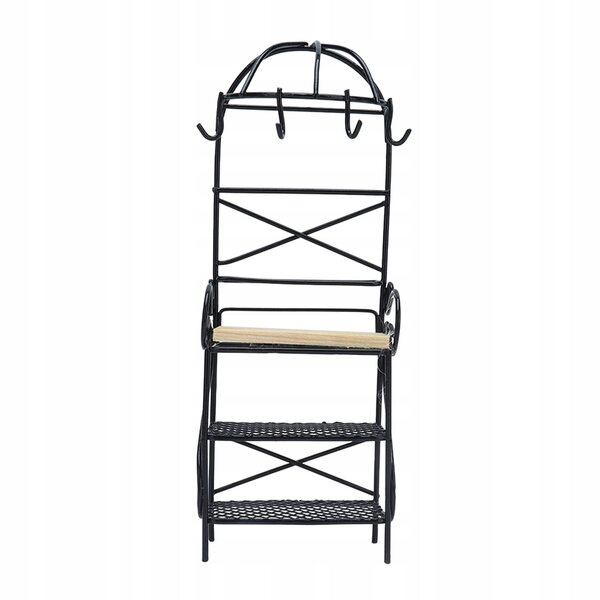 Miniatura Scaffale 1:12 per Casa delle Bambole in Metallo e Legno 18x6,5x4,5 cm