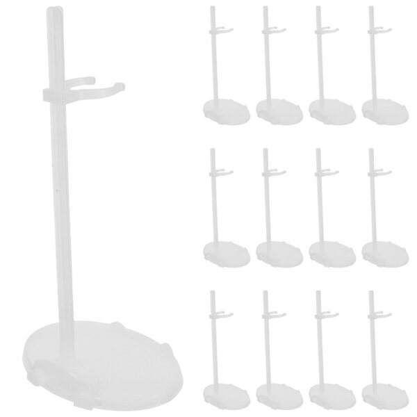 Supporti Universali Trasparenti per Figure e Bambole, Set da 12 Pezzi