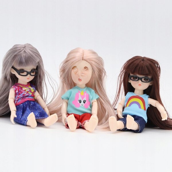 60 schwarze Kunststoffgläser für Puppen – Mode- und DIY-Accessoires für Kinder
