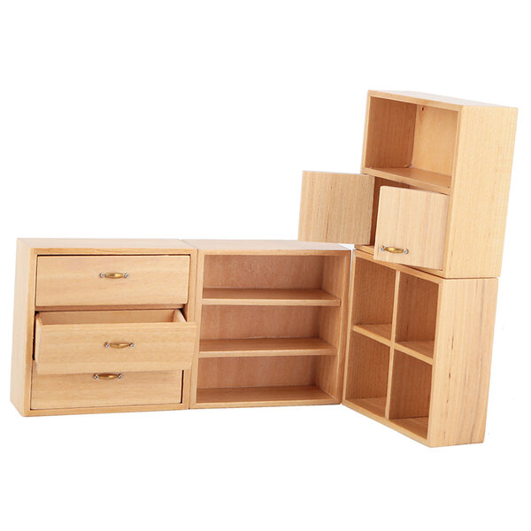 1:12 Miniaturmöbel aus Holz für Puppenhaus – stilvoll und langlebig
