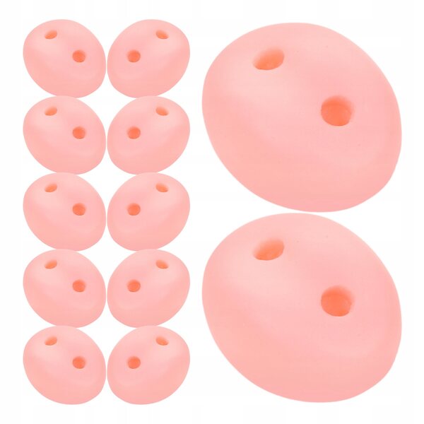 50 Stück rosa Harznasen für Puppen, DIY-Bastelzubehör