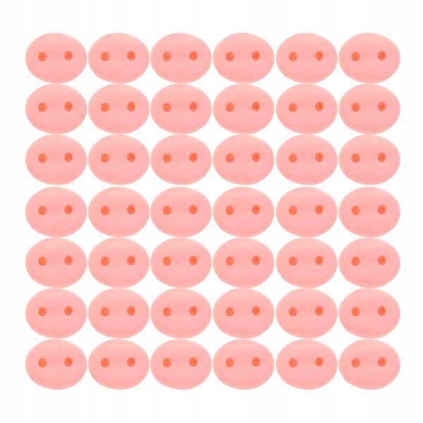 50 Stück rosa Harznasen für Puppen, DIY-Bastelzubehör