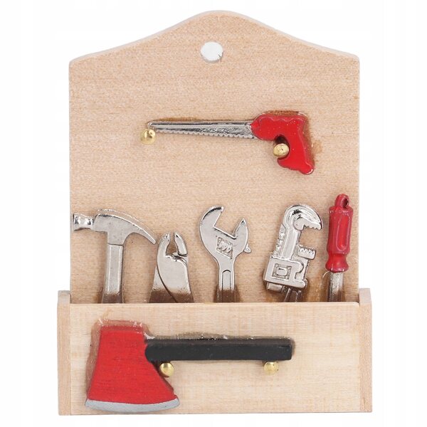 1:12 Miniaturwerkzeuge für Puppenhäuser, realistische und dekorative Details