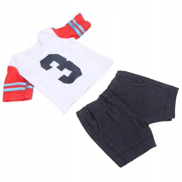 Set Abbigliamento T-Shirt e Pantaloncini per Bambole da 18 Pollici