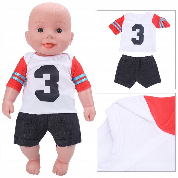 Set Abbigliamento T-Shirt e Pantaloncini per Bambole da 18 Pollici