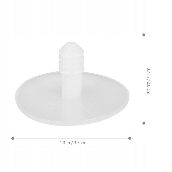 Set 50 connettori bianchi in plastica per articolazioni bambole DIY 5 misure