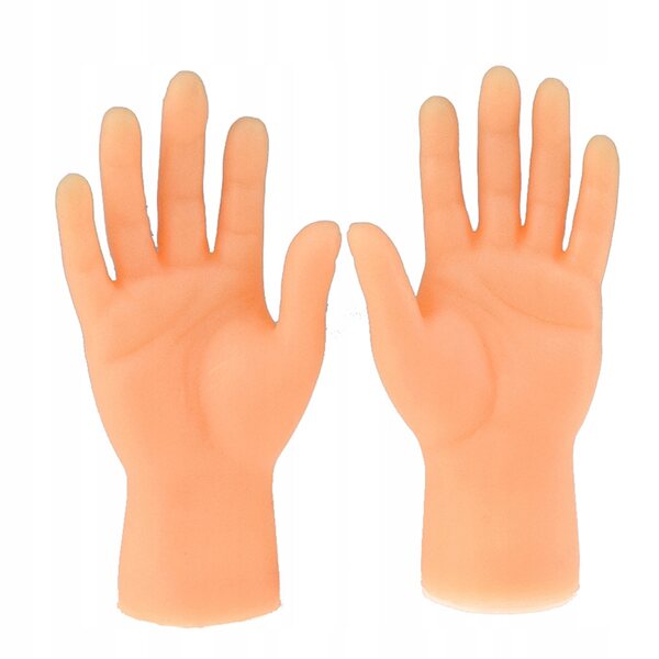 Mini mani PVC morbide effetto realistico per feste e scherzi 3x1,5 cm