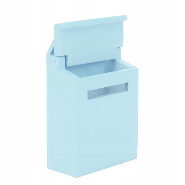 1:12 Holzbriefkasten für Puppenhaus, farbenfroh und langlebig