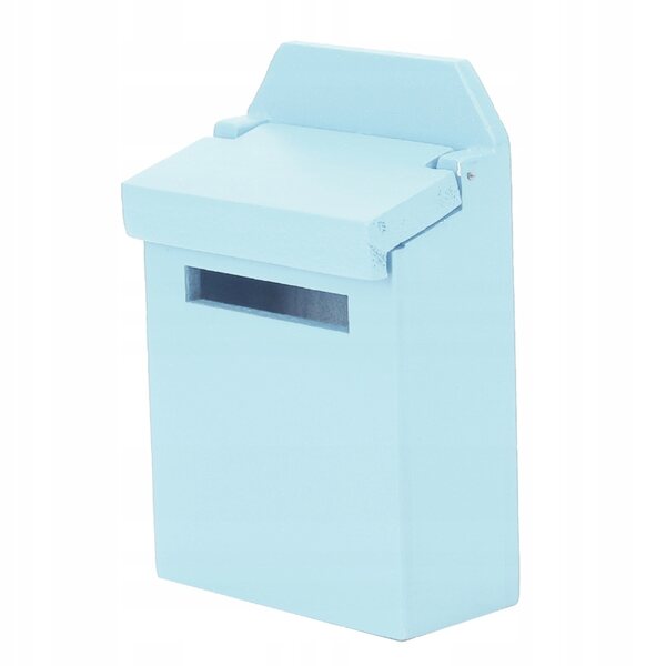 1:12 Holzbriefkasten für Puppenhaus, farbenfroh und langlebig