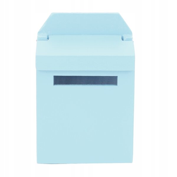 1:12 Holzbriefkasten für Puppenhaus, farbenfroh und langlebig