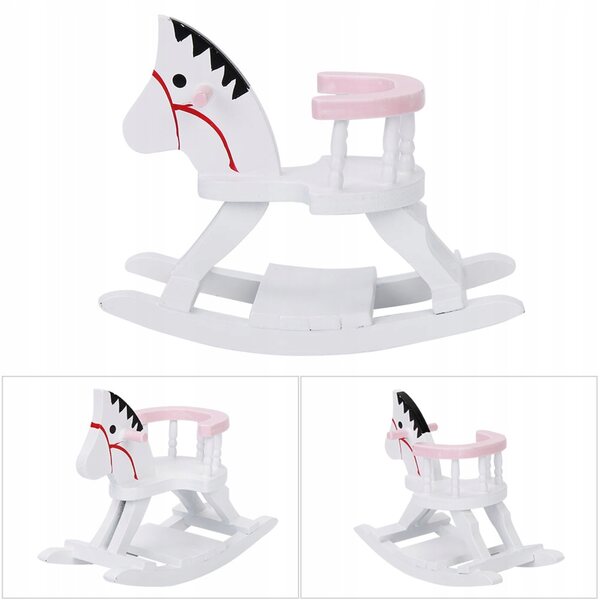 Miniatura Sedia in Legno per Hobbyhorse e Case delle Bambole Scala 1:12