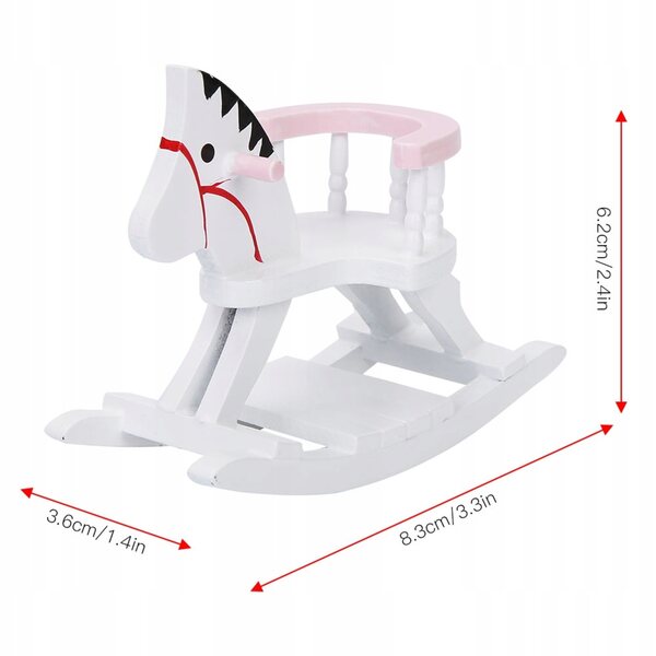 Miniatura Sedia in Legno per Hobbyhorse e Case delle Bambole Scala 1:12