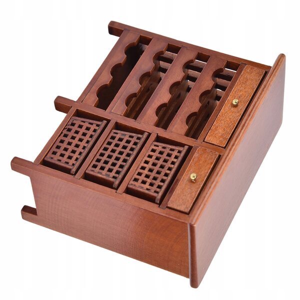 Mini armadietto del vino per casa delle bambole 1:12 - Modello di mobili in legno