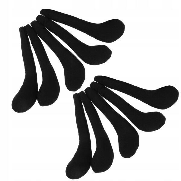 10 Stück schwarze Plüschbeine für DIY-Puppen, weich und langlebig