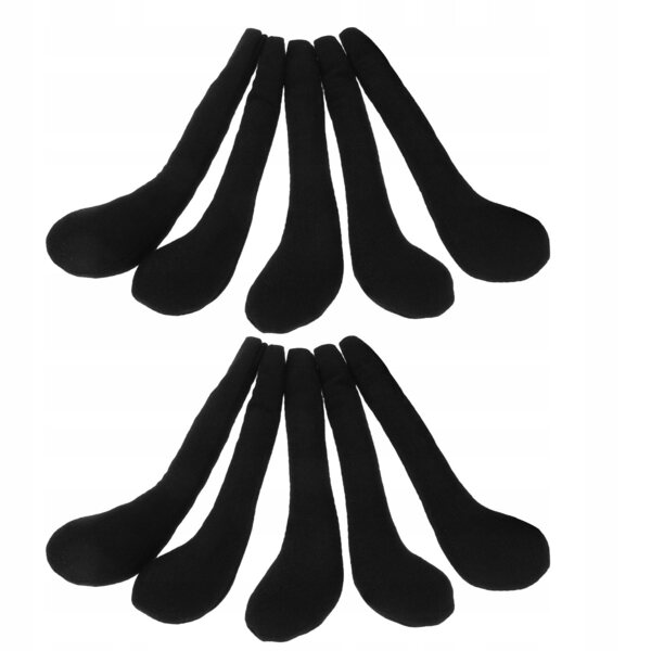 10 Stück schwarze Plüschbeine für DIY-Puppen, weich und langlebig