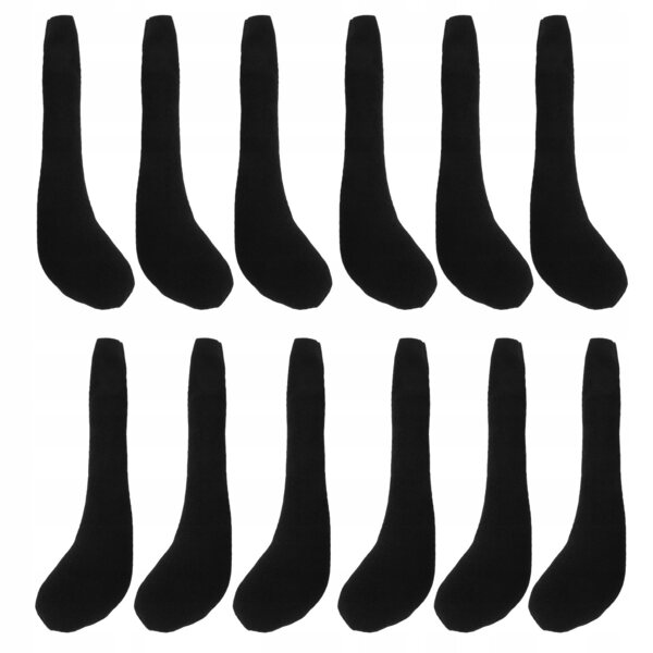 10 Stück schwarze Plüschbeine für DIY-Puppen, weich und langlebig