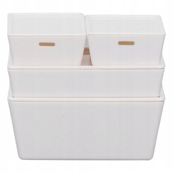 Set aus 4 Puppenhaus-Aufbewahrungsboxen mit perfekten Details