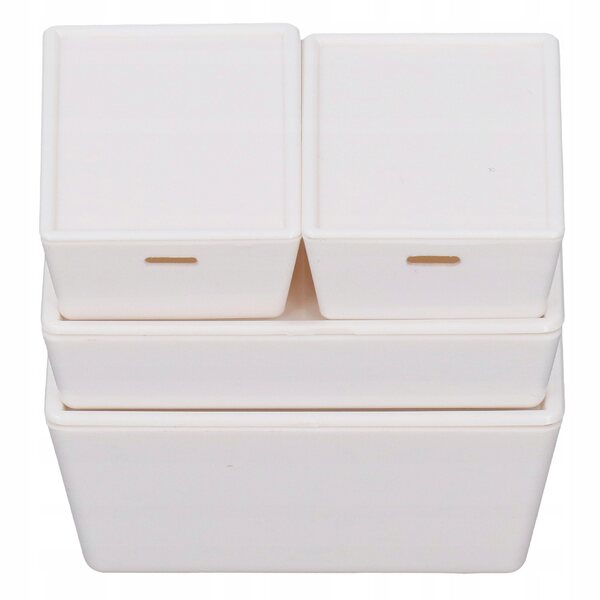 Set aus 4 Puppenhaus-Aufbewahrungsboxen mit perfekten Details