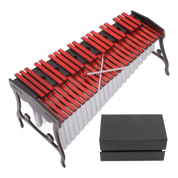 Miniatura Marimba Strumento Musicale Realistico per Casa delle Bambole