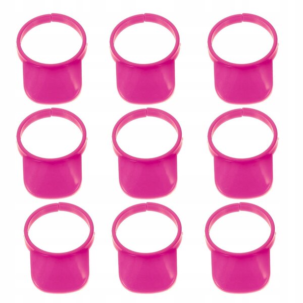 60 Mini-Hüte aus rosa Kunststoff für Puppen und kreative Bastelarbeiten