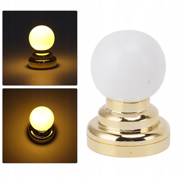 1:12 domek dla lalek miniaturowy model lampy sufitowej okrągła lampa 1I