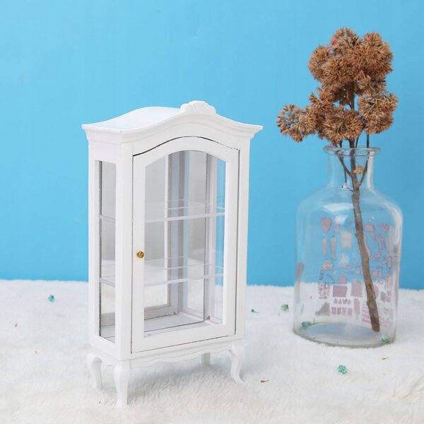 Puppenhaus 1:12 Miniatur aus weißem dreischichtigem Holz mit transparentem Fenster