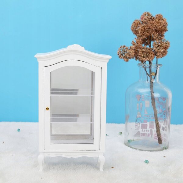 Puppenhaus 1:12 Miniatur aus weißem dreischichtigem Holz mit transparentem Fenster