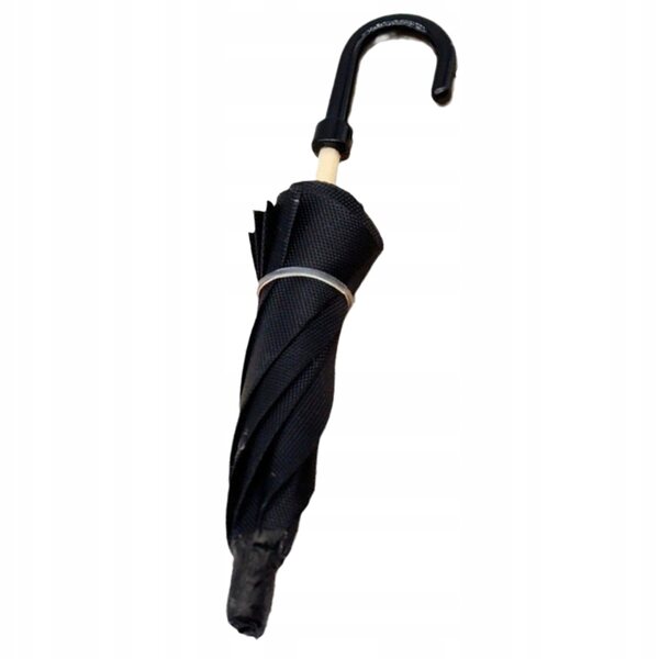 Mini parasol nero apribile in legno per bambole e decorazioni creative