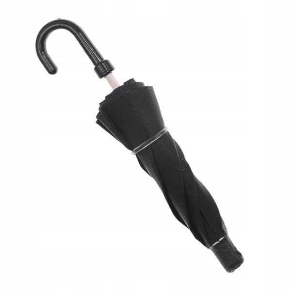 Mini parasol nero apribile in legno per bambole e decorazioni creative