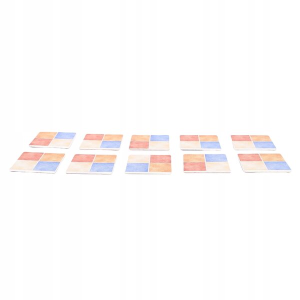 1:12 Farbige Holzböden für Puppenhäuser, Deko-Set 2-teilig