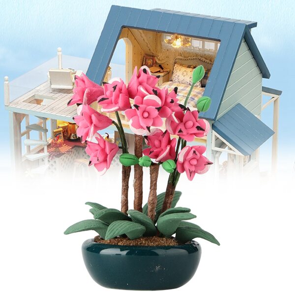 Bonsai-Miniatur 1:12 für Puppenhäuser – Gartendekorationszubehör