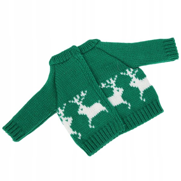 Weihnachtskleidung für 18-Zoll-Puppen mit Pullovern, Hosen und Mützen