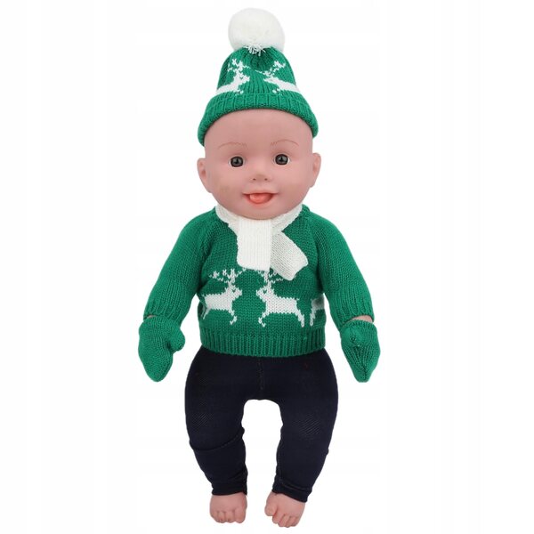 Weihnachtskleidung für 18-Zoll-Puppen mit Pullovern, Hosen und Mützen