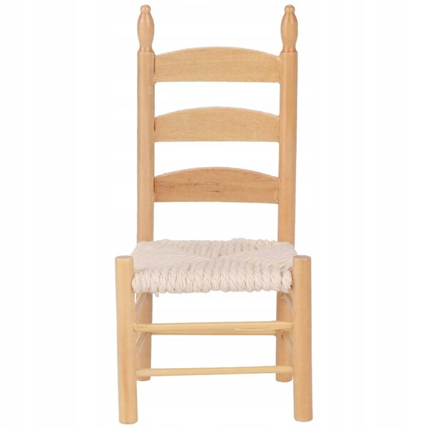 Miniatura Sedia in Legno Stile Vintage per Case delle Bambole 1:12 - Resistente e Decorativa