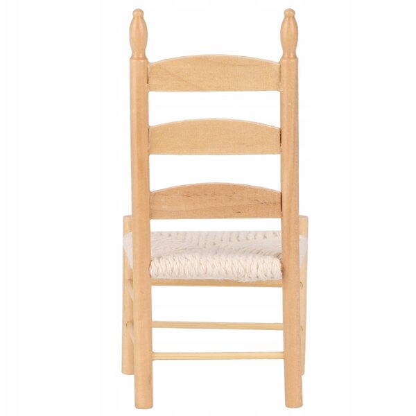 Miniatura Sedia in Legno Stile Vintage per Case delle Bambole 1:12 - Resistente e Decorativa