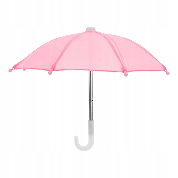 Mini parasoletta rosa per casa delle bambole, accessorio realistico e leggero