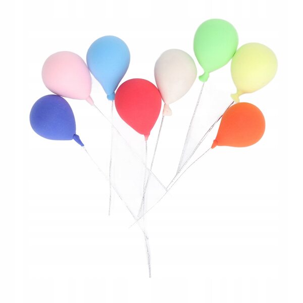 Set 8 palloncini miniatura 1:12 per casa delle bambole decorativi e colorati
