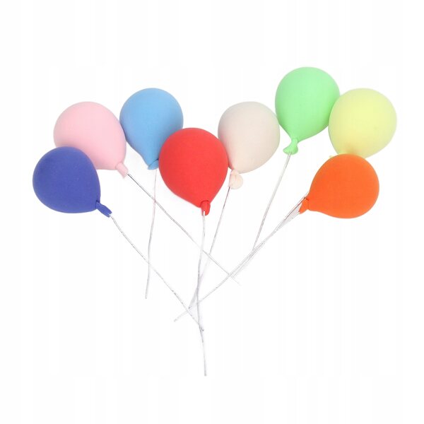 Set 8 palloncini miniatura 1:12 per casa delle bambole decorativi e colorati
