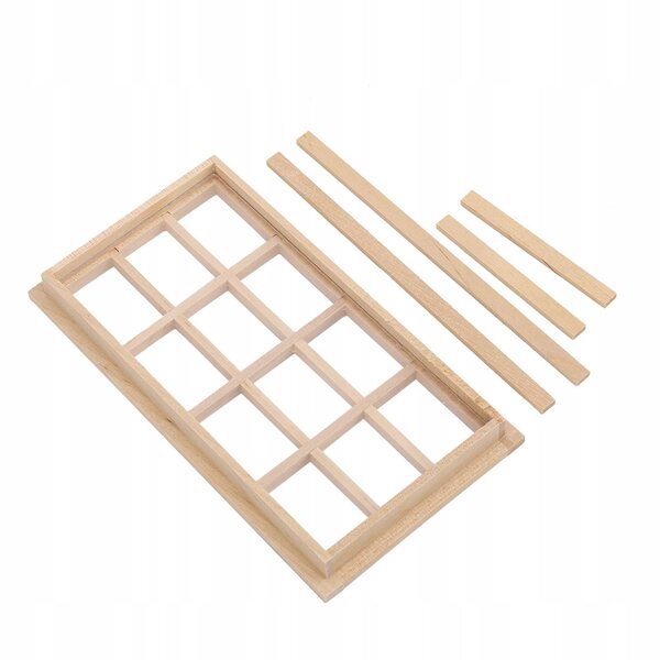 1:12 Holzminiaturfenster für Puppenhaus, langlebiges Modell