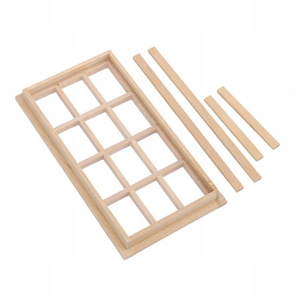 1:12 Holzminiaturfenster für Puppenhaus, langlebiges Modell