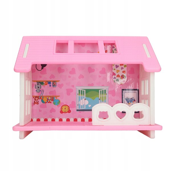 Puppenhaus-Miniatur-Set 1:12 mit Puppenhaus-Zubehör aus Kunststoff