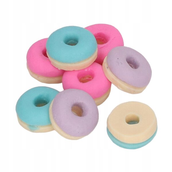 Set 5 Mini Torte Dollhouse Scala 1:12 Realistiche in Plastica Sicura