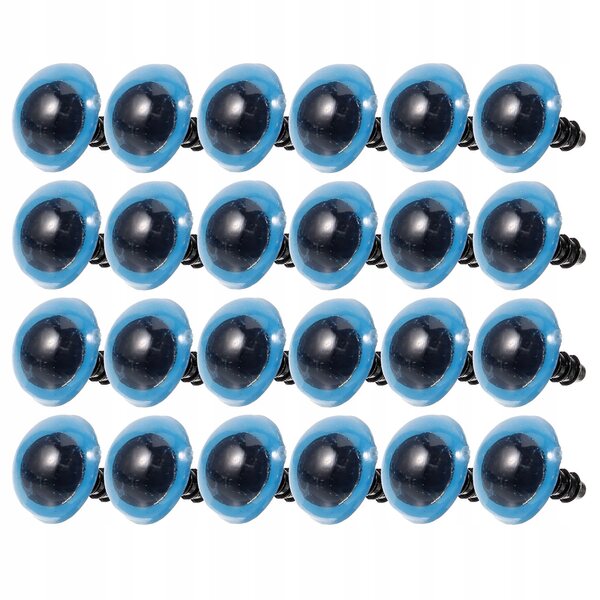 50 Paar blaue Modellieraugen aus Kunststoff für Puppen und Dekorationen
