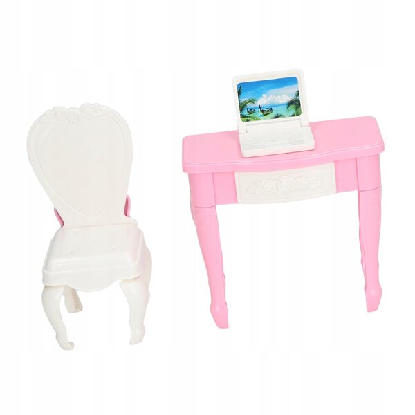 Laptoptisch im Maßstab 1:12 für Puppenhaus - Miniaturzubehör