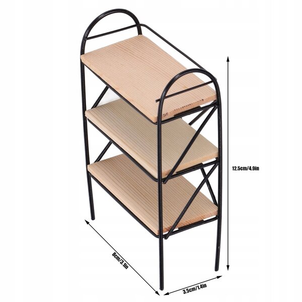 Miniatura Scaletta 1:12 per Casa delle Bambole in Legno e Metallo Resistente